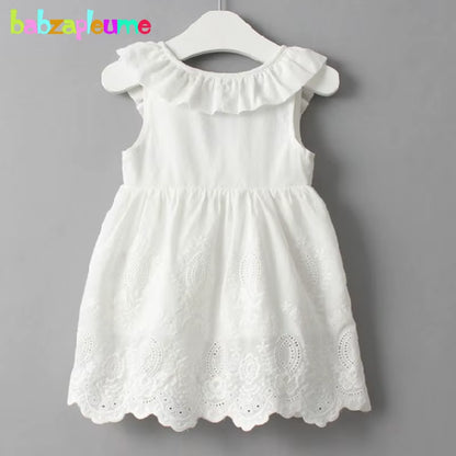 SunLily – Backless White Summer Dress for Baby Girls